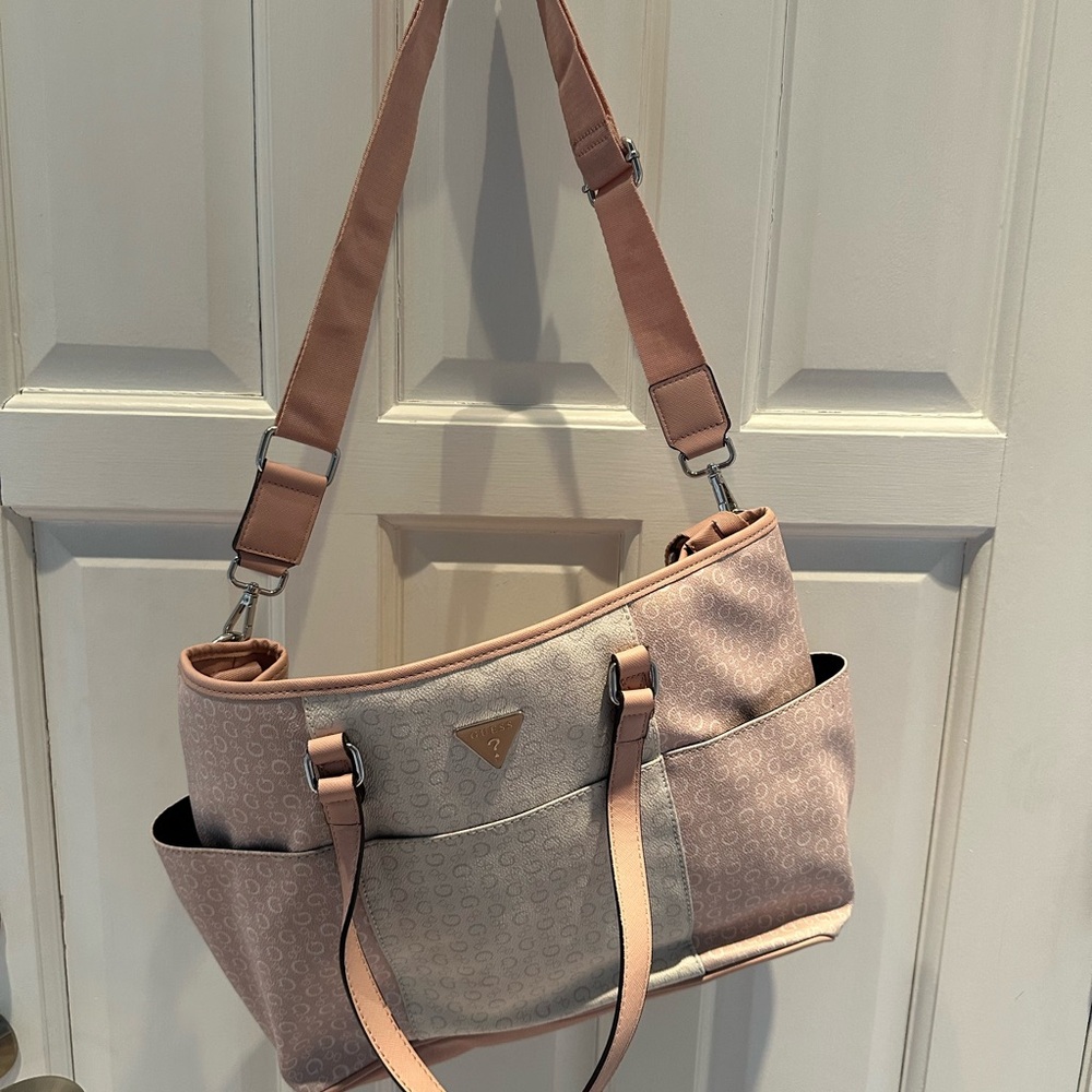 Guess large tote style purse.